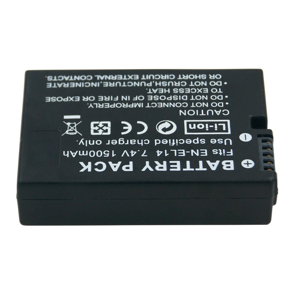 EN EL14 enel14 Аккумулятор для камеры 7 4 В 1500 мАч Li Ion Nikon D3100 D3200 D5100 D5200 D5300 P7100 P7800|Цифровые