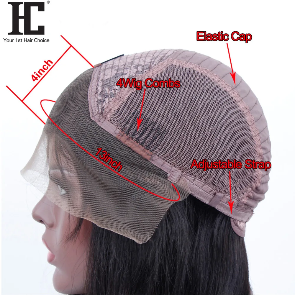 

HC Body Wave Lace Front Wig With Baby Hair Brazilian Lace Wig Pre Plucked 150% Remy Hair Glueless Lace Frontal Human Hair Wigs