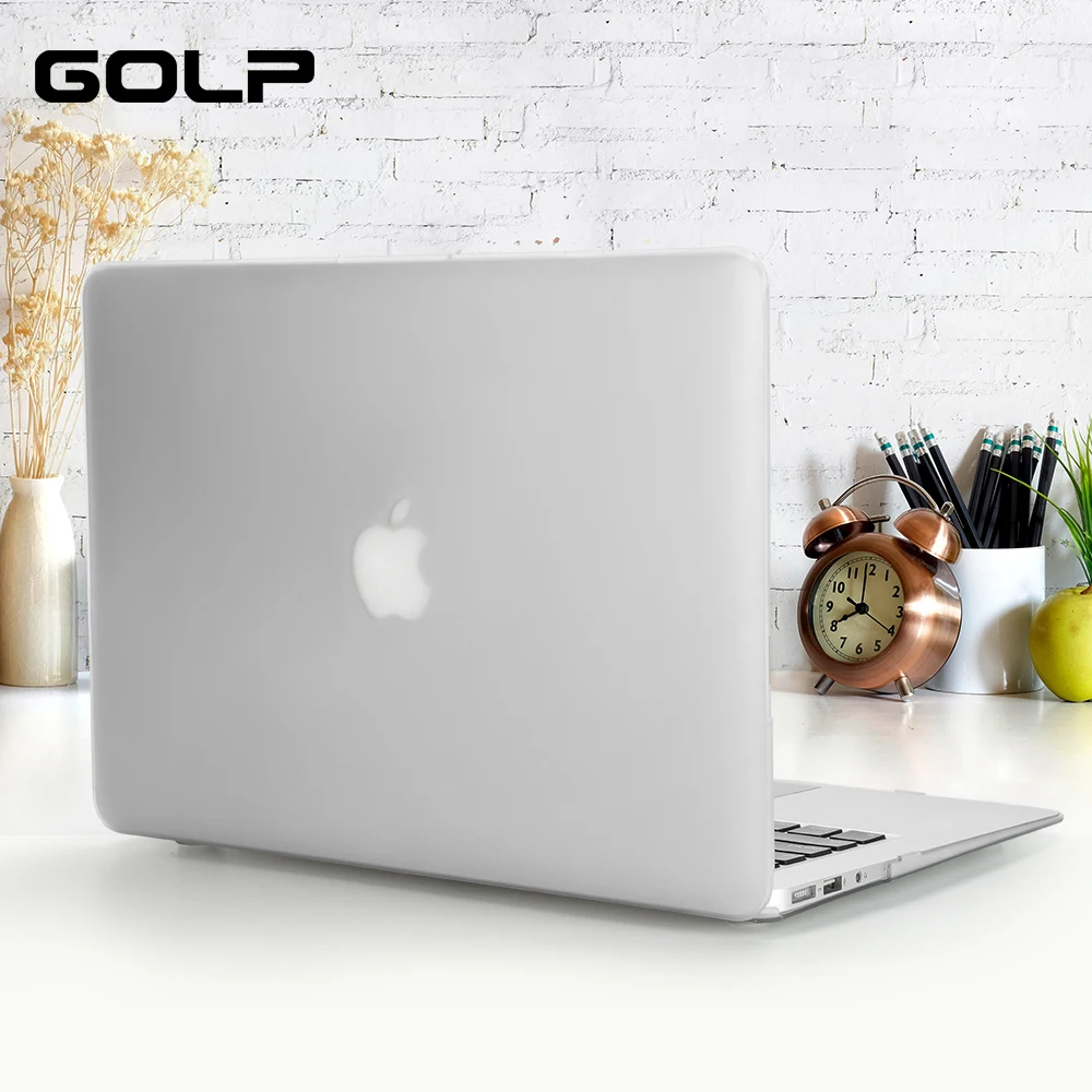 Для macbook air 13 Чехол, GOLP Матовый Прозрачный жесткий чехол для ноутбука для macbook air Pro retina 11 12 13 13,3 дюймов