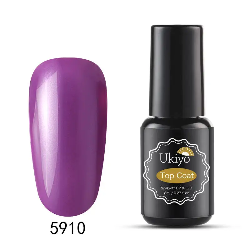 5910-8ML Ukiyo 8 мл металлический зеркальный эффект лак для ногтей замачиваемый УФ светодиодный Гель-лак Полупостоянный маникюр Дизайн ногтей эмаль лак для ногтей - Цвет: 5910-8ML