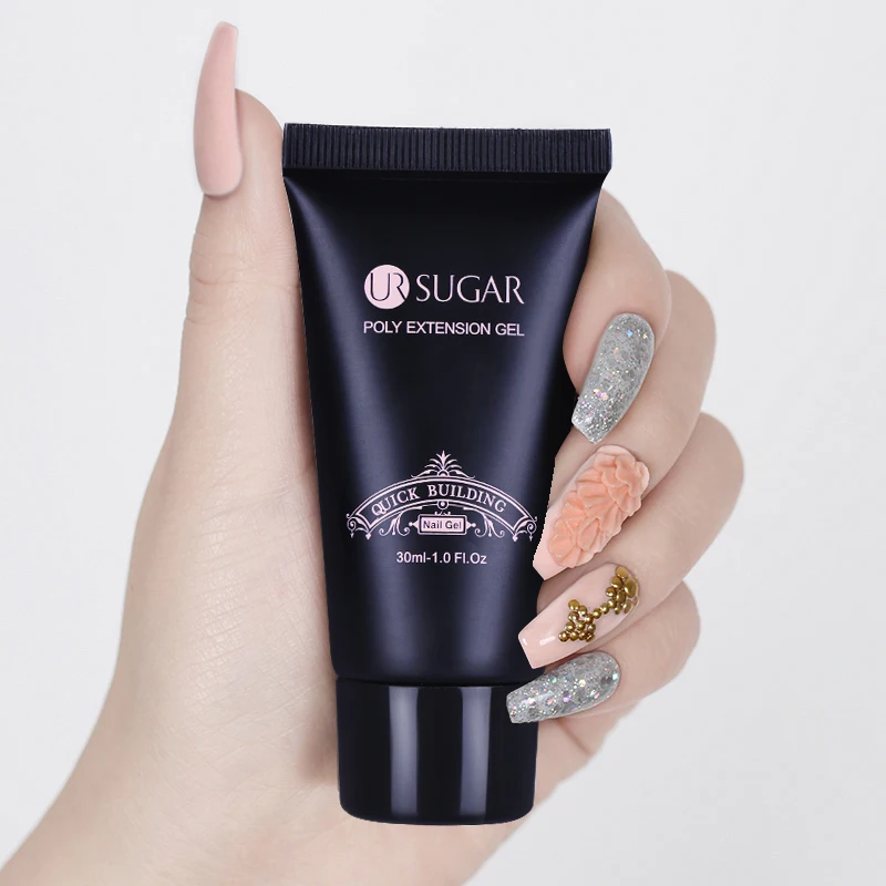 UR SUGAR Quick BuildingPoly Extensio гель скольжения решение для ногтей Ложные формы советы шпатель кисточки пилки для маникюра дизайн ногтей набор инструментов