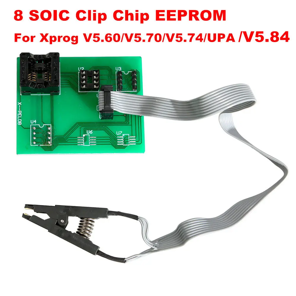 8 Soic Clip Chip XPROG V6.12 V5.84 V5.86 добавить больше авторизации XPROG-M 5,55/5,60/5,70 Xprog металлическая коробка ЭБУ чип Тюнинг Полный Адаптеры для сим-карт - Цвет: 8 Soic Clip Chip