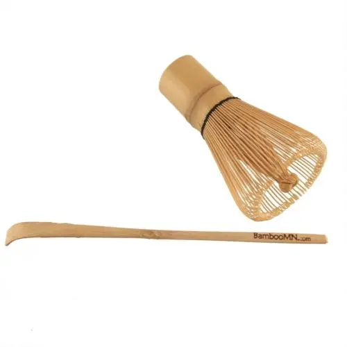 

Chasen (Bamboo Whisk) and Chashaku (Hooked Bamboo Scoop) for Matcha Tea