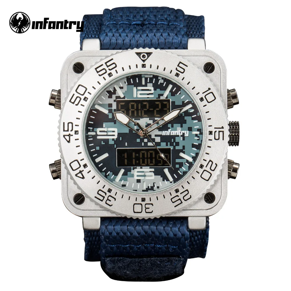 Мужские часы в Военном Стиле светодиодный цифровой кварцевые мужские s лучший