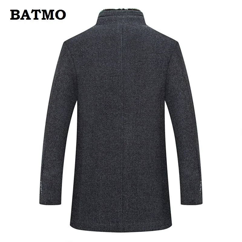 BATMO 2019 Новое поступление Зимний высококачественный шерстяной Теплый Тренч для