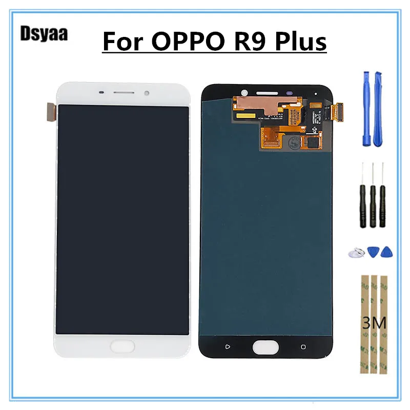 6 0 дюйма для OPPO R9 PLUS ЖК-дисплей кодирующий преобразователь сенсорного экрана в