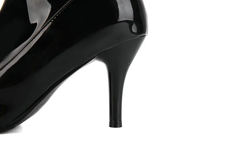 SFZB Для женщин Ботфорты сапоги до колена из искусственной кожи на высоком каблуке