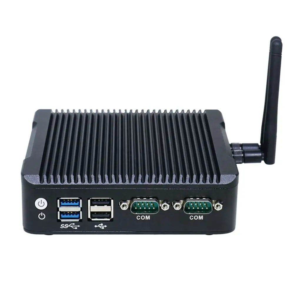 Миниатюрный безвентиляторный мини ПК Celeron N3160 четырехъядерный Nuc Intel HD Graphics
