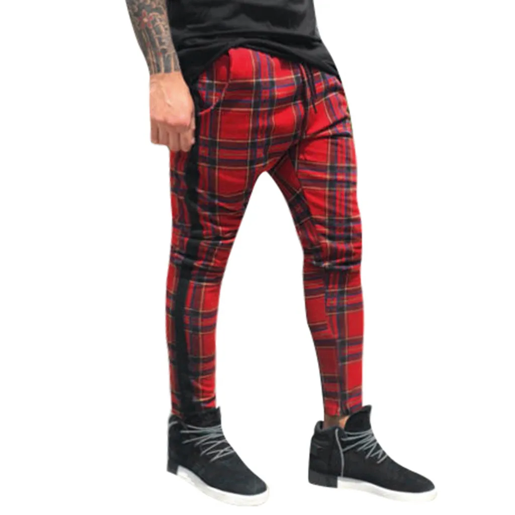 Pants Men Fashion Full Length Sweatpants Mens Long Casual Sport Slim Fit Joggers Running pantalon homme 19FEB14 | Мужская одежда