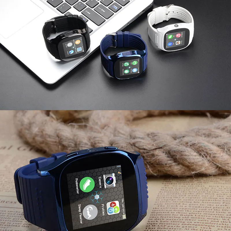 Смарт часы Bluetooth сим карты Камера GPS LBS Tracker Smartwatch водонепроницаемые Шагомер FM