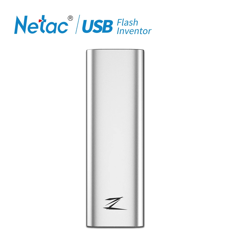 Netac 128 ГБ тип-c USB 3,1 мобильный твердотельный диск Z тонкий портативный SSD 30g алюминиевый сплав ударопрочный диск Gen1 высокая скорость
