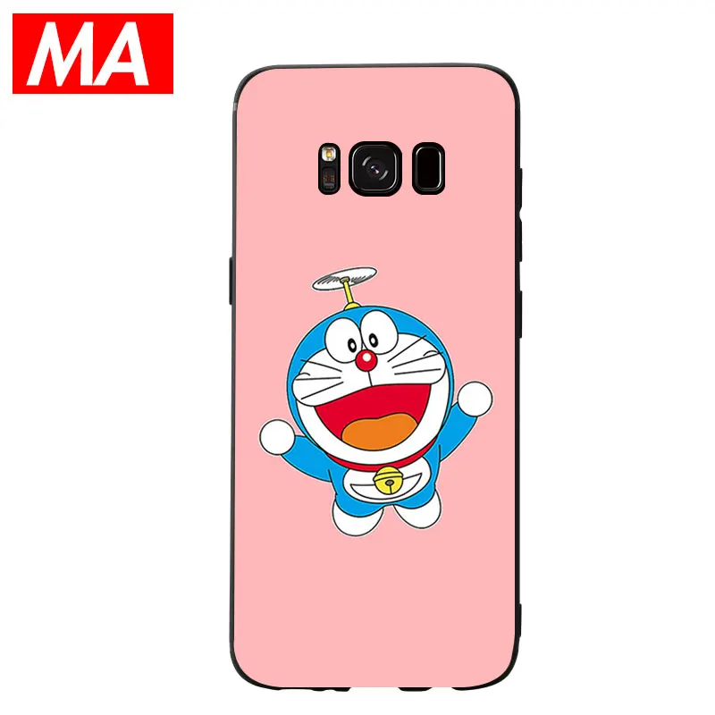 МА милый простой розовый мультфильм Doraemon чехол для телефона Сверхтонкий Мягкий