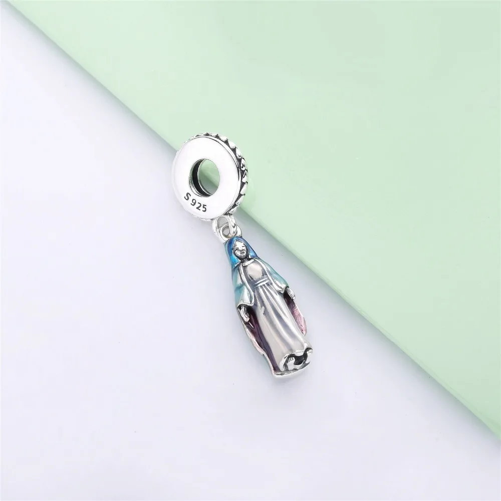 Lovecabin,, 925 пробы, серебро, Lucky Cristianismo,, королева, шарм, подвеска, ювелирное изделие, ожерелье и браслет