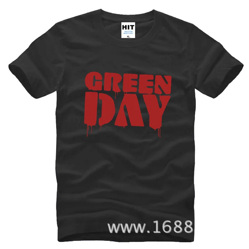 

Green Day Hip hop rock band Men's T-Shirt T Shirt For Men 2015 New Short Sleeve O Neck Cotton Casual Top Tee Camisetas Masculina