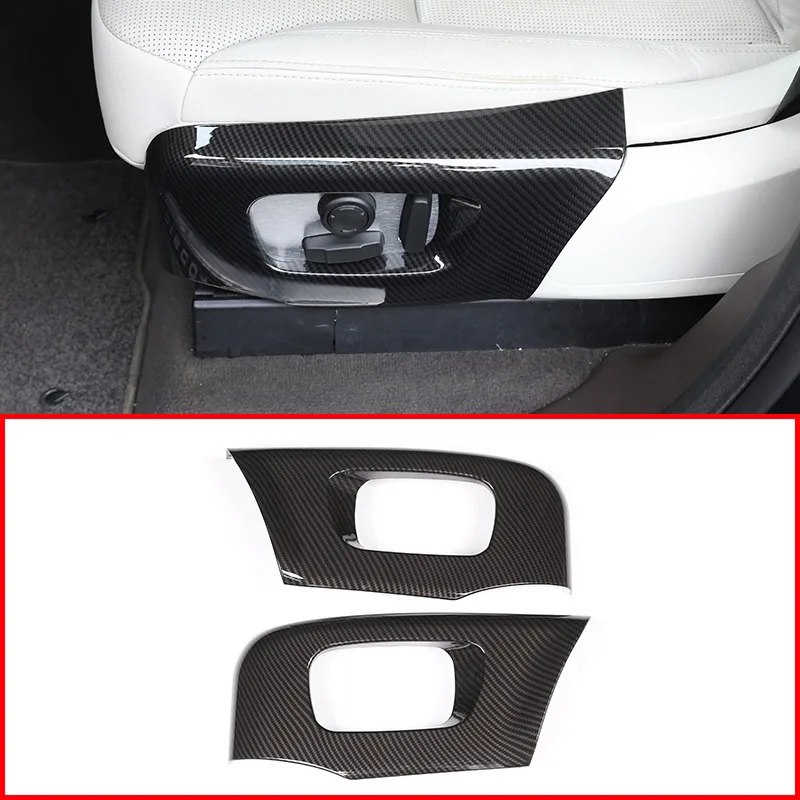 Carbon Fiber For Land rover Discovery 5 L462 LR5 2017-19 ABS Car Seat Side Cover Trim Range Rover Velar RR Sport 2018 2019 |