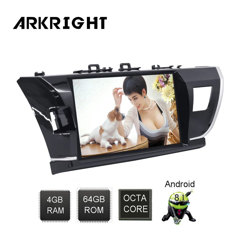 Автомобильный радиоприемник ARKRIGHT 10 1 ''с GPS системой Android 8 автомобильная