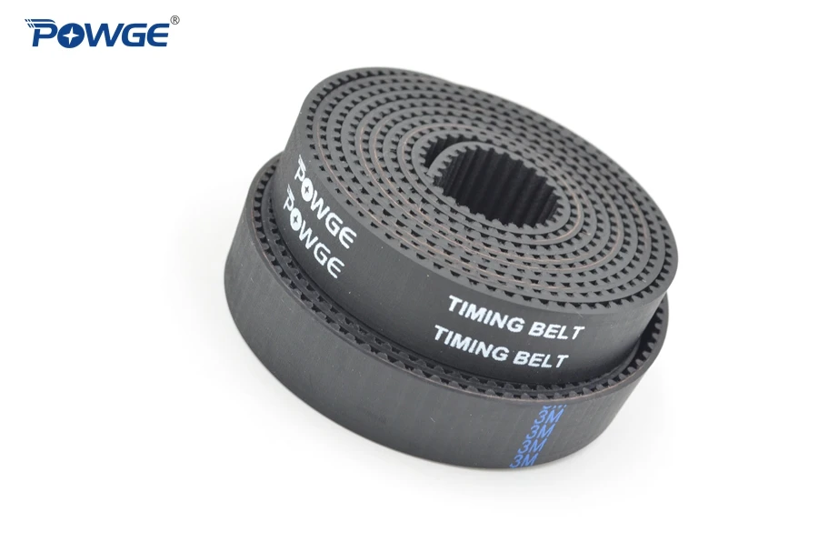 

POWGE HTD 3M timing belt width 6mm Length 5000mm Neoprene Rubber Fiberglass 3M-6 open Timing belt HTD3M Belt laser CNC 5Meters