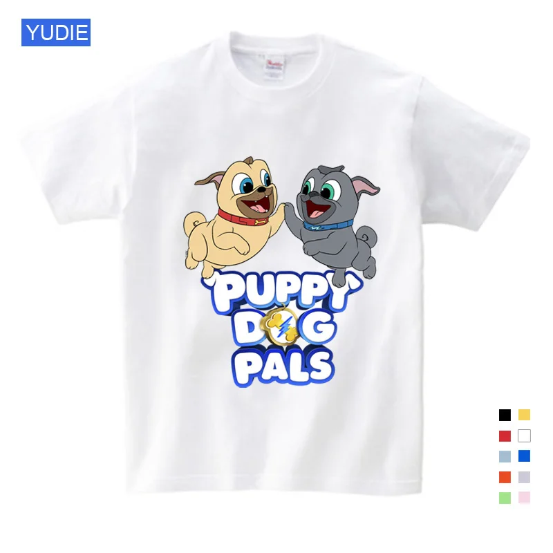 

Children's Summer Clothes Dog Printed Tee Lovely Girls Boys T Shirt Gifts for Children Birthday Kids Clothes Girls 8 To 12 YUDIE