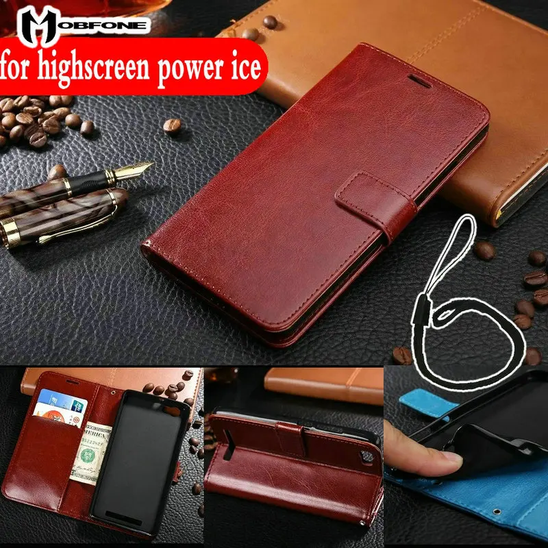 Роскошный классический Чехол книжка из искусственной кожи для highscreen power ice 5 0 ''