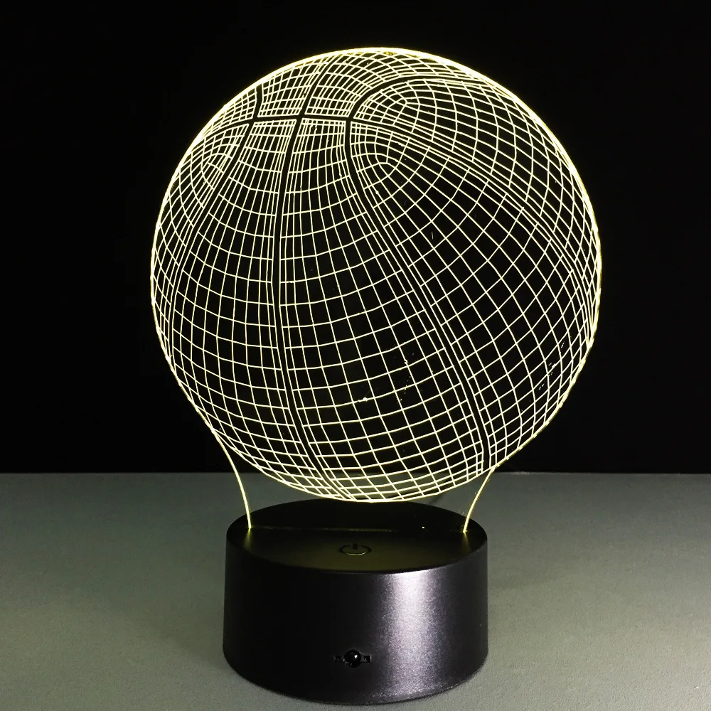Светодиодный 3d светильник для баскетбола с датчиком движения|night lamp|led night lampmotion