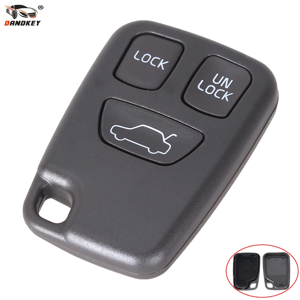 Dandkey пульт оболочки для Volvo S70 V70 C70 S40 V40 XC90 XC70 3 кнопки ключа ФОБ чехол Корпус
