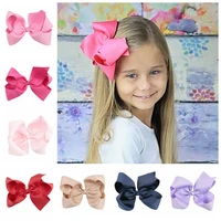 yundfly 20pcslot 6 inch big ribbon bow hairpin baby girls bow clips kid hair clip boutique hair accessoriescolor20 colors