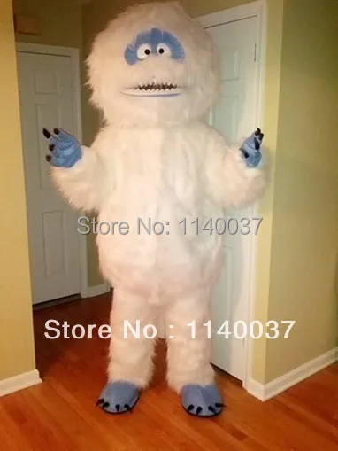 Костюм талисмана белого снега монстра Yeti Индивидуальный размер для взрослых