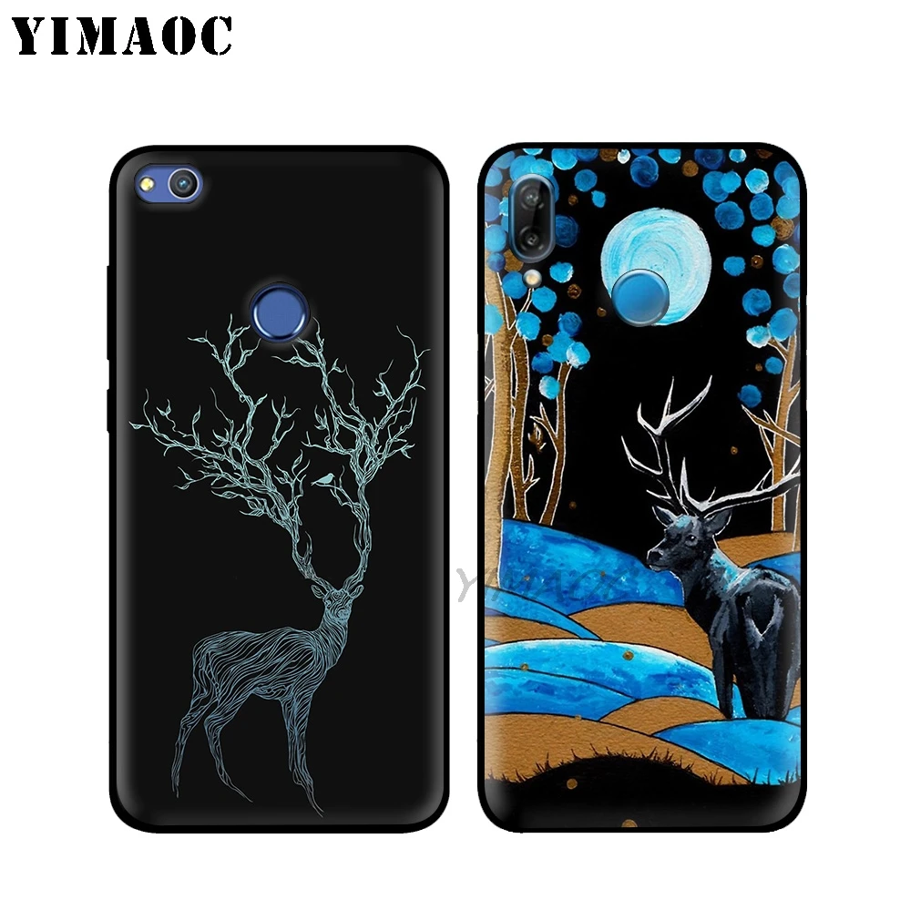 YIMAOC Утка Олень черный мягкий чехол для huawei Honor Коврики 20 9X Примечание 10 Pro 8X8 6A 7A 7X 7C
