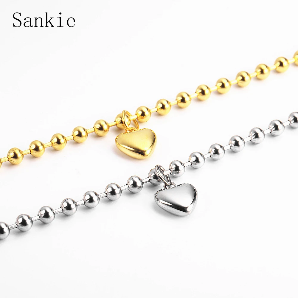Sankie классические браслеты со стальным шариком для женщин золотой цвет