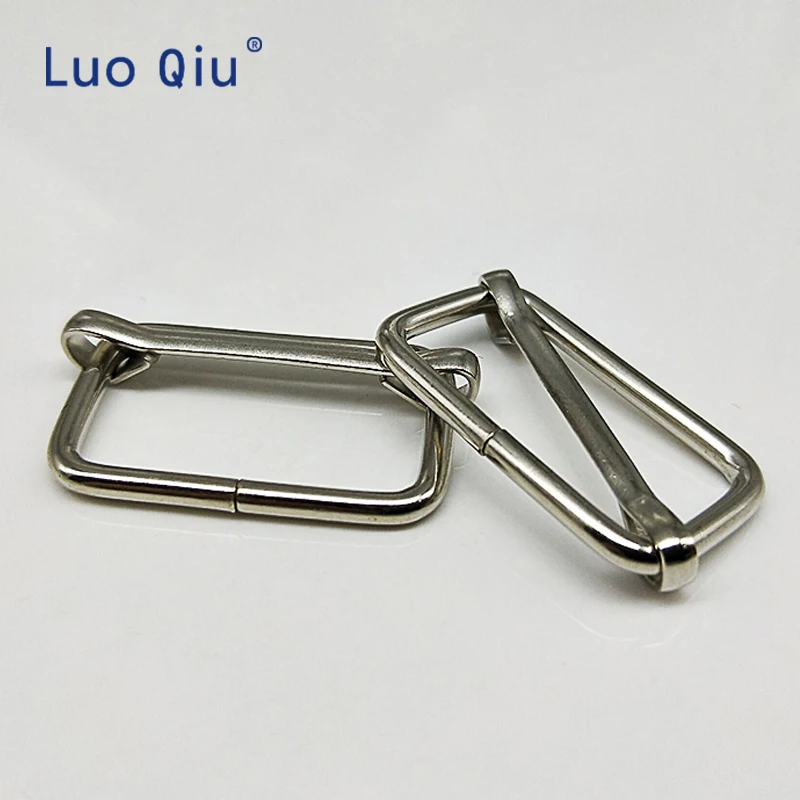 Luo Qiu 9 шт./лот 25 мм Серебряная Регулируемая лямка Пряжка для подтяжек пряжки ремня