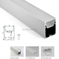 10 x1 m setslot shenzhen manufacturer aluminium led profile and large u channel with curved parts for pendant lamps