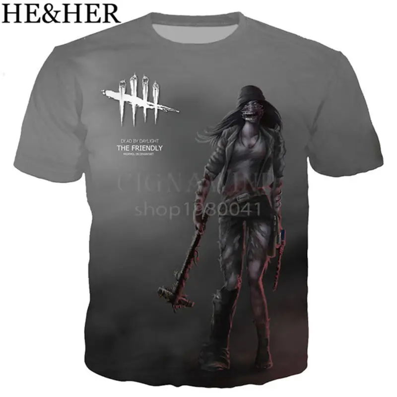 05 Новые летние топы, игра Dead By Daylight футболка для мужчин/женщин футболки с 3D-принтом короткий рукав Харадзюку стиль футболка уличная - Цвет: 05