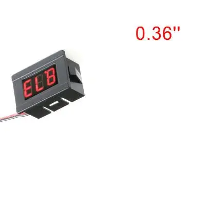 0.36in Red Мини цифровой вольтметр постоянного тока 4,5 в до 30 V 2-проводной миниатюрный светодиодный дисплей Напряжение измерительный прибор для тестирования автомобиля Мотоциклетные батареи автомобиля - Цвет: 0.36in Red