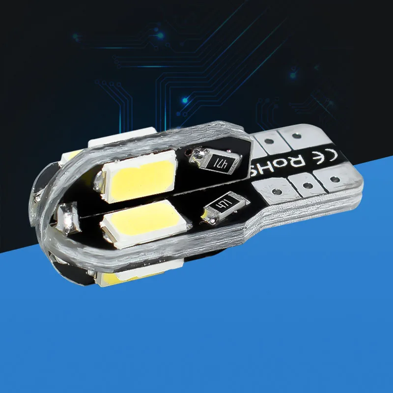 1 шт. T10 168 192 W5W 8 SMD 5730 светодиодный CANBUS без ошибок OBC габаритный Автомобильный