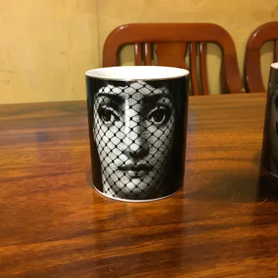 Светло-зеленый Подсвечник для лица человека Diy ручной работы свечи банка Ретро Lina ящик для хранения лица керамический Caft предмет интерьера, украшение коробка для хранения - Цвет: Светло-зеленый
