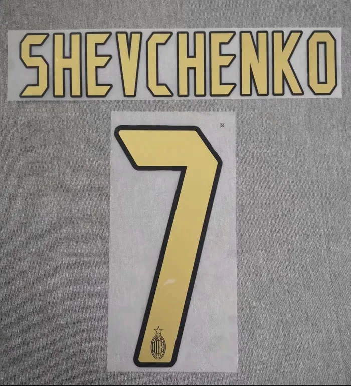 Печатный пластырь KAKA Nameset печатный в стиле ретро Ronaldinho Pirlo shavchenko Inzaghi Maldini Nesta для