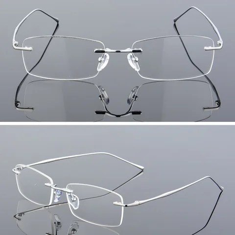 Модные очки оправа для очков унисекс, лаконичные дизайнерские очки без оправы, мужские и женские Брендовые очки, оптические очки