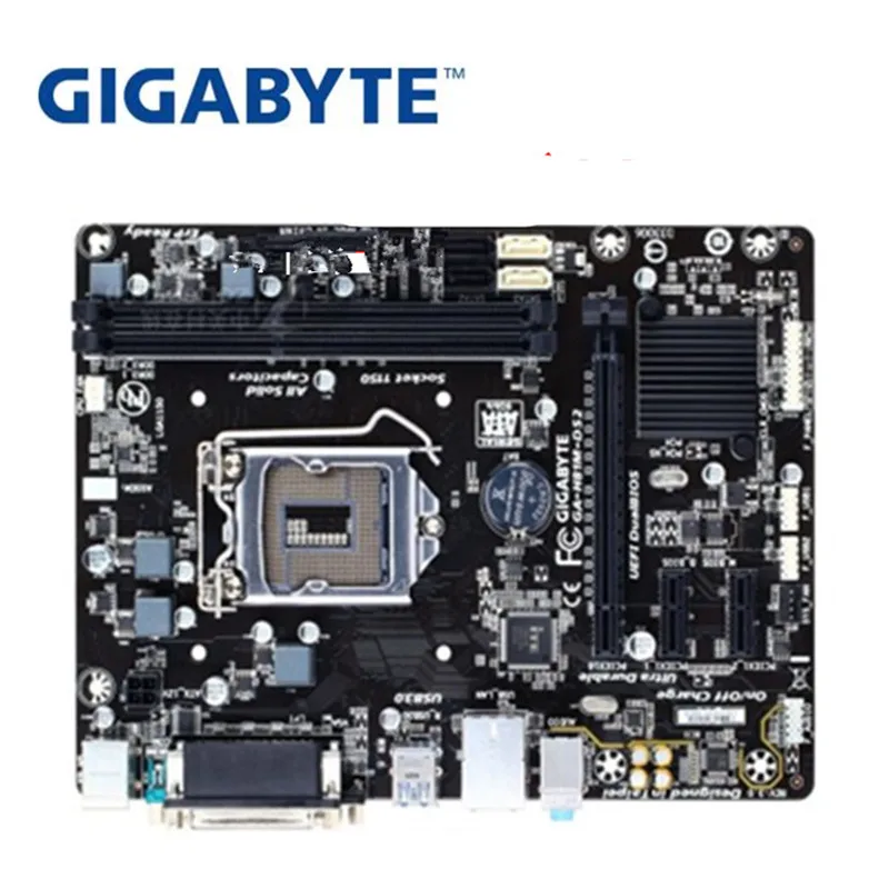 GIGABYTE GA H81M DS2 рабочего Материнская плата H81 разъем LGA 1150 i3 i5 i7 DDR3 16 ГБ Микро ATX UEFI BIOS