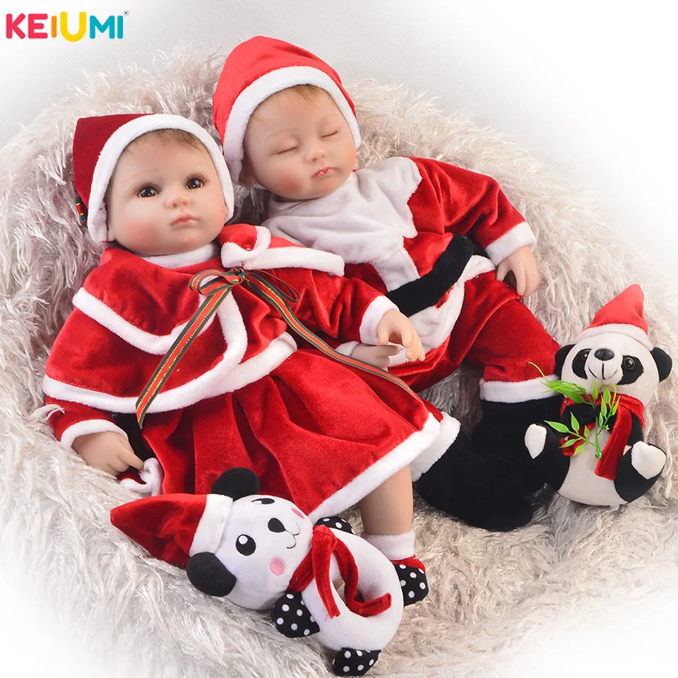 2018 Оптовая Продажа 17 дюймов 43 см реалистичные Близнецы Reborn Baby Doll Мягкие