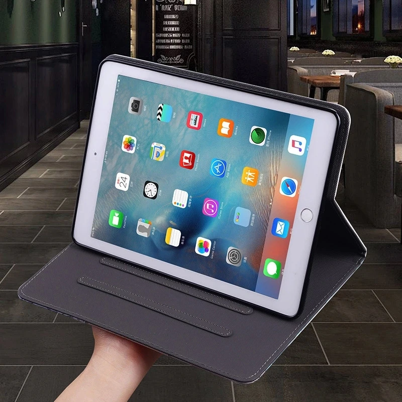 Смарт-чехол Funda складной чехол для iPad 2/3/4 pro 11 pro10.5 мультфильм из искусственной