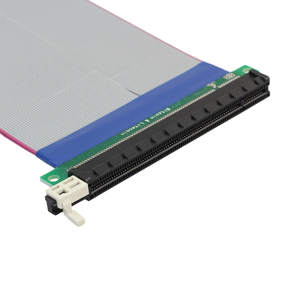 Новое поступление PCI E Express 16X до 16x удлинитель для мужчин и женщин ленточный кабель