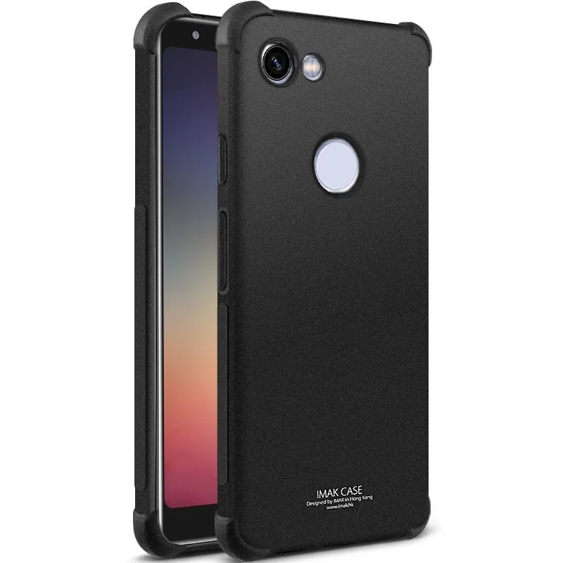 IMAK Для Google Pixel 3A Чехол ударопрочный противоударный мягкий ТПУ задняя крышка для Pixel 3A XL чехол с пленкой