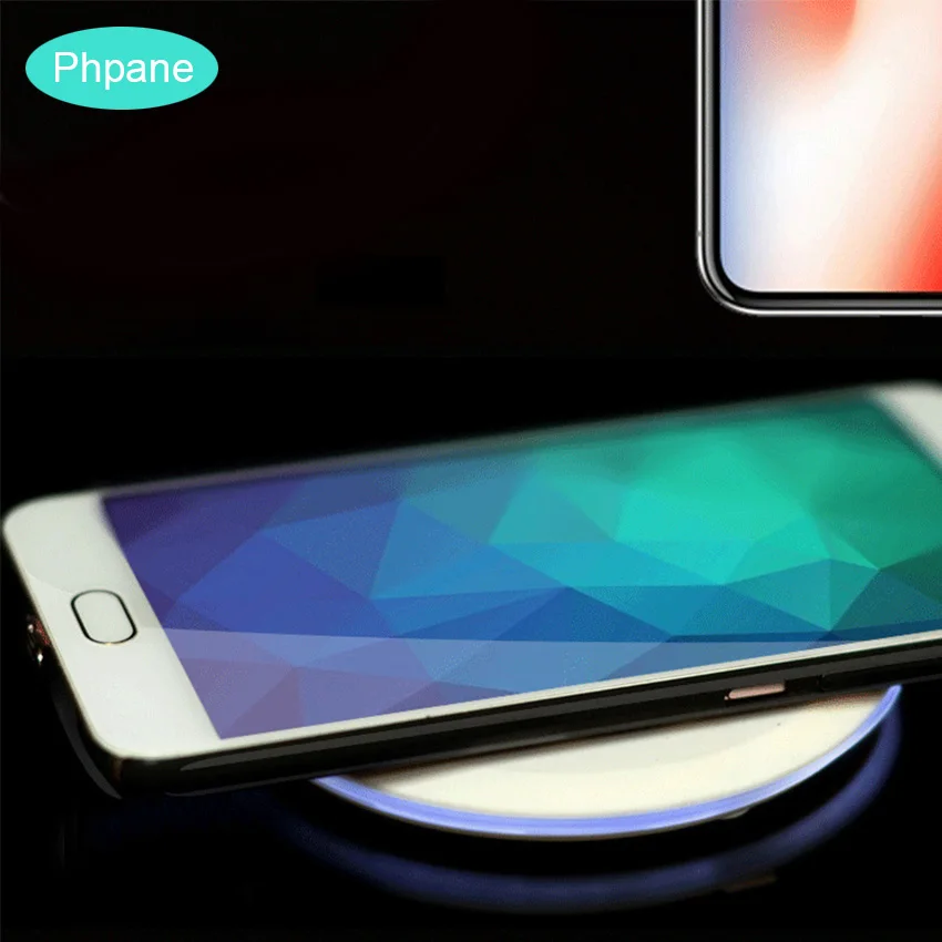 Ультратонкий беспроводной зарядный коврик QI для Huawei Mate 20 Pro P30 Xiaomi Mi 10 W iPhone Max