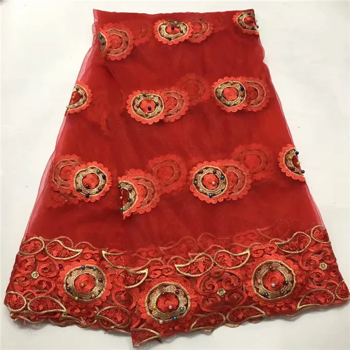 Французский сетчатый кружевной материал новинка 2019 африканский бисер