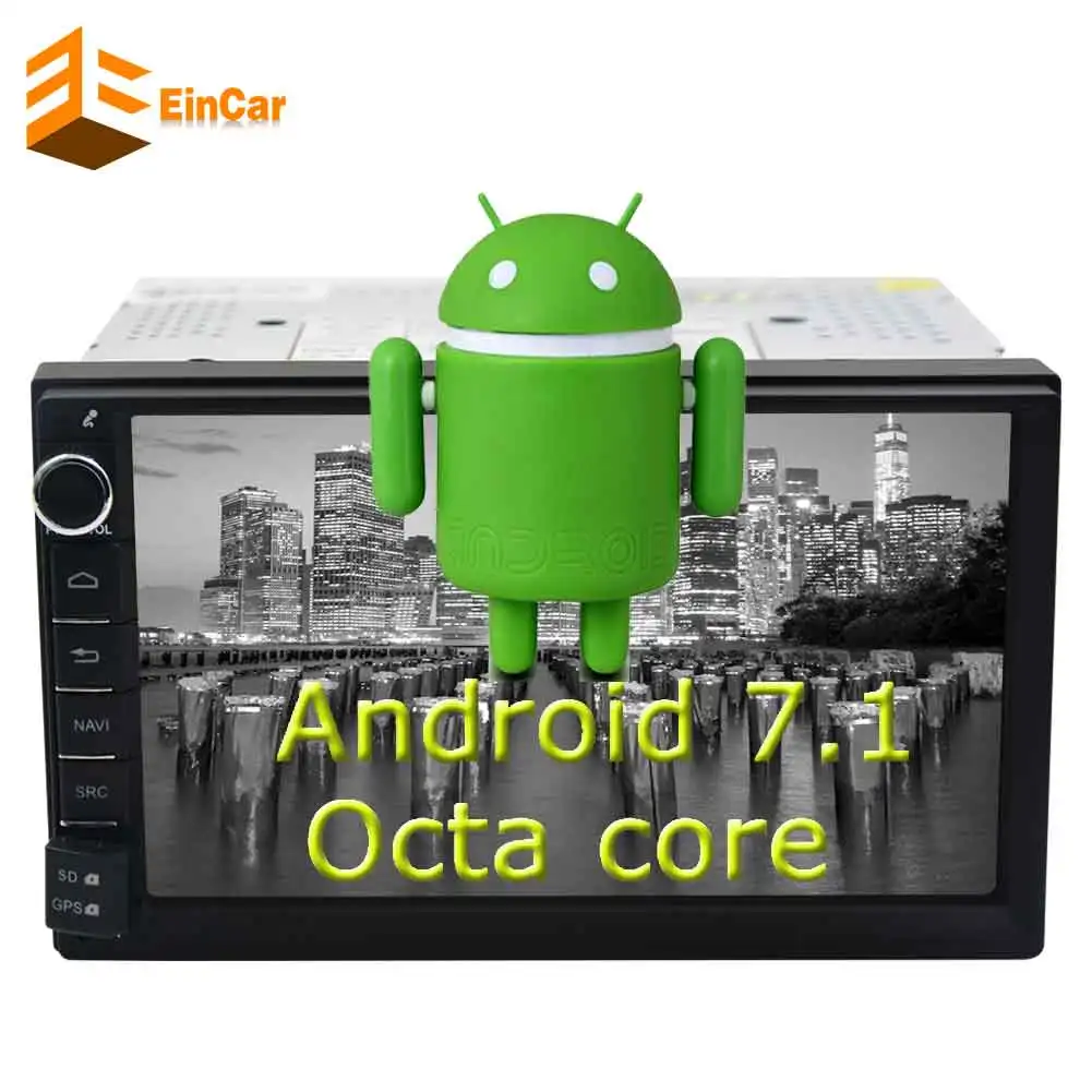 8 ядерный автомобильный стереоприемник Android 7 1 2 Din приборное радио FM/AM RDS DAB + Bluetooth