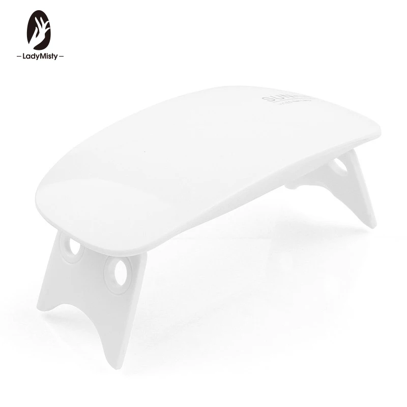 Ladymisty портативная мини 12 Вт Светодиодная лампа для сушки ногтей USB зарядка 6