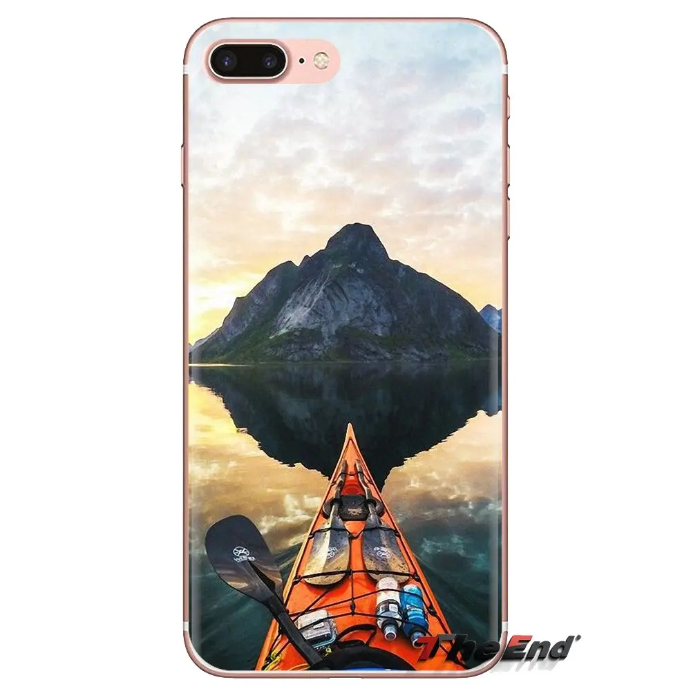Для Samsung Galaxy S3 S4 S5 Mini S6 S7 Edge S8 S9 S10 Plus Note 3 4 5 8 9 Мягкий силиконовый чехол байдарка каяк
