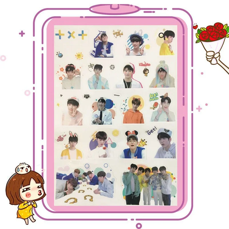 Плакат KPOP TXT tomorning X TOGETHER Boys Team альбом фото карта самодельная Фотокарта наклейка