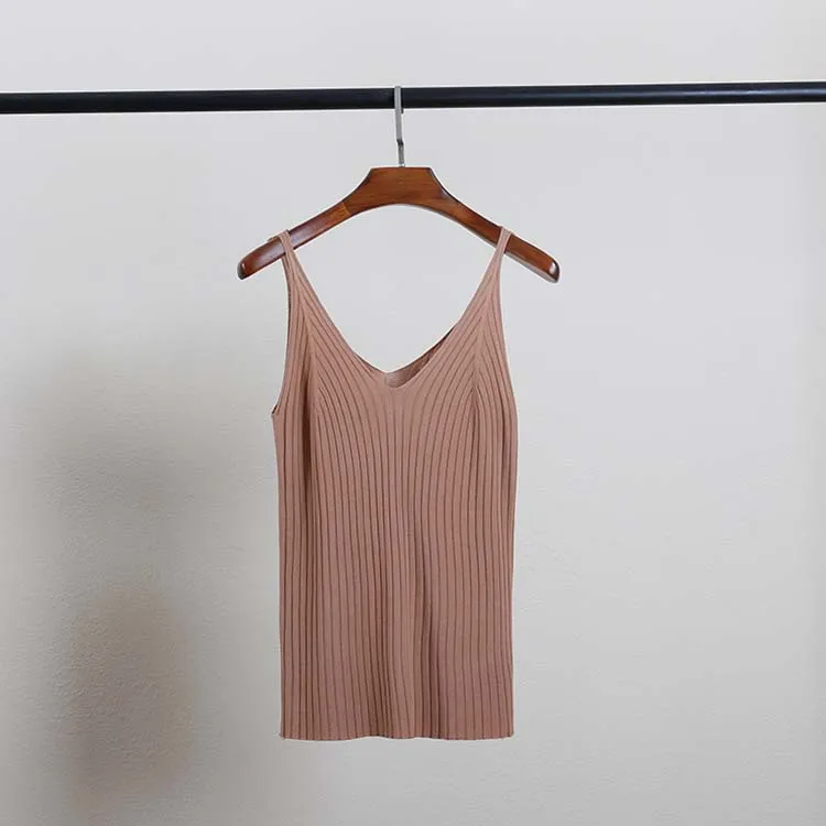 Лето 2019 Новые вязаные кофты и майки без рукавов из вискозы жилет | Женская одежда