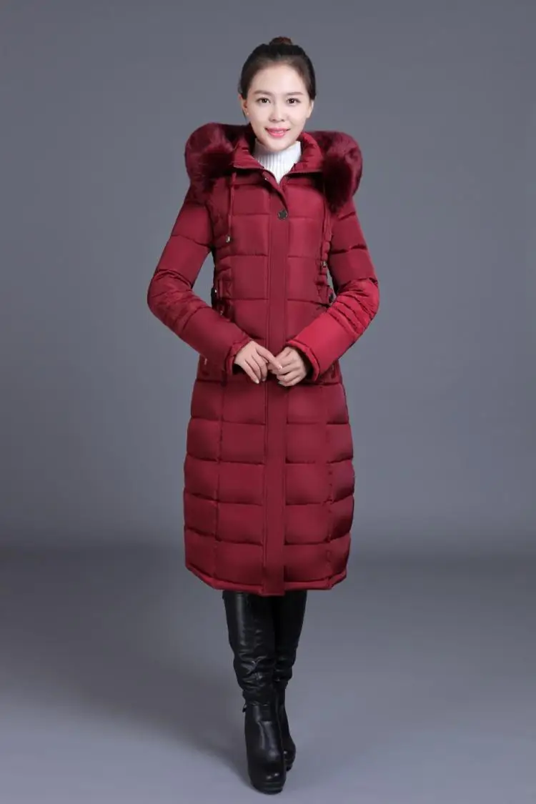 YAGENZ6XL зимние парки пальто с капюшоном женская одежда элегантное тонкое плотное хлопковое длинное пальто теплая куртка женская